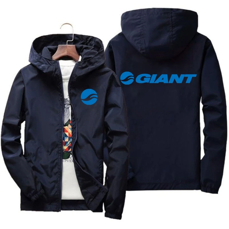 GIANT Men Thin Jacket Fashion Cycling Waterproof Sun Protection Jacket Fitness Harajuku Running Casual Sportwear Tops