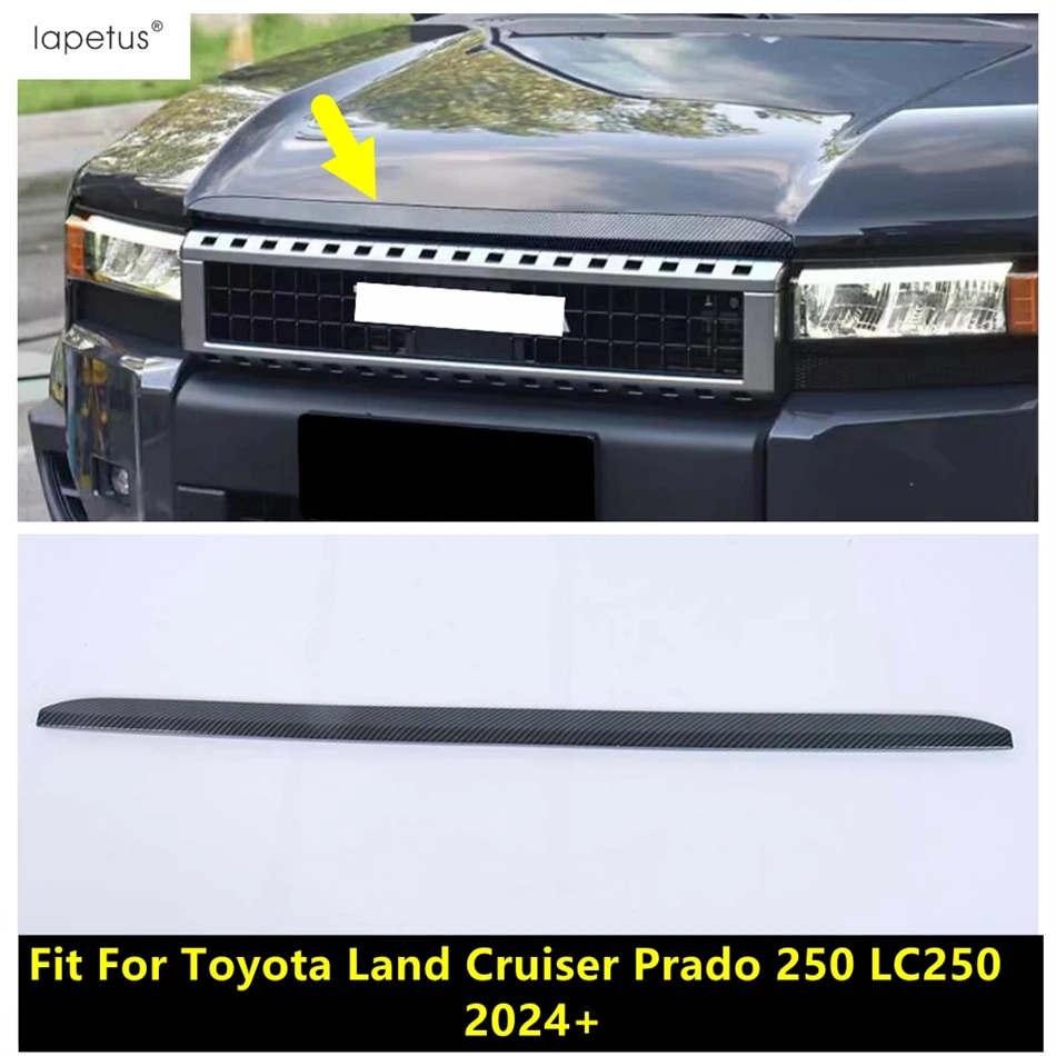 

Car Auto Front Hood Strip Grille Moulding Decorative Cover Trim Accessories For Toyota Land Cruiser Prado 250 LC250 2024 2025