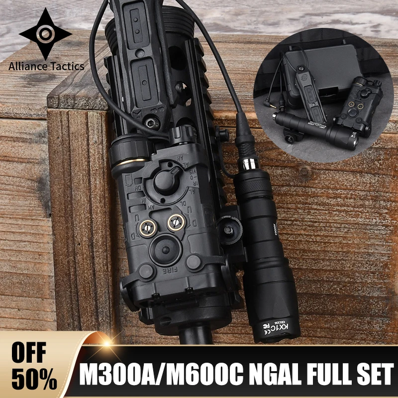 WADSN NGAL PEQ 15 DBAL-A2 Red Green Blue IR Battery Box Surefir M300 M600 Flashlight AR15 Accessories AXON Dual Pressure Switch