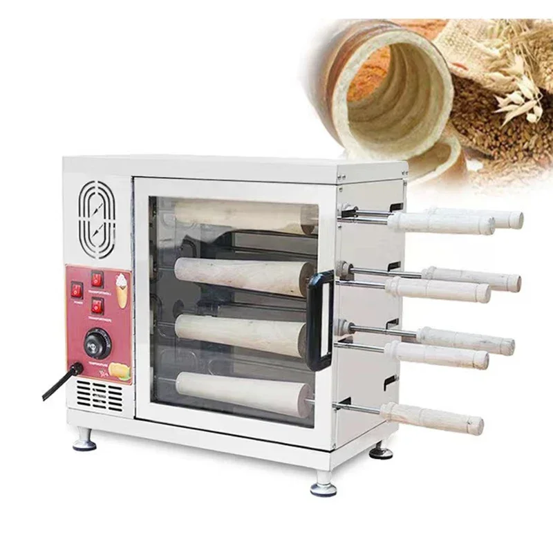 Commercial 8 Rollers Chimney Electric Cake Oven Kurtos Kalacs Maker Machine Cake Oven Electric Chimney Cake maker