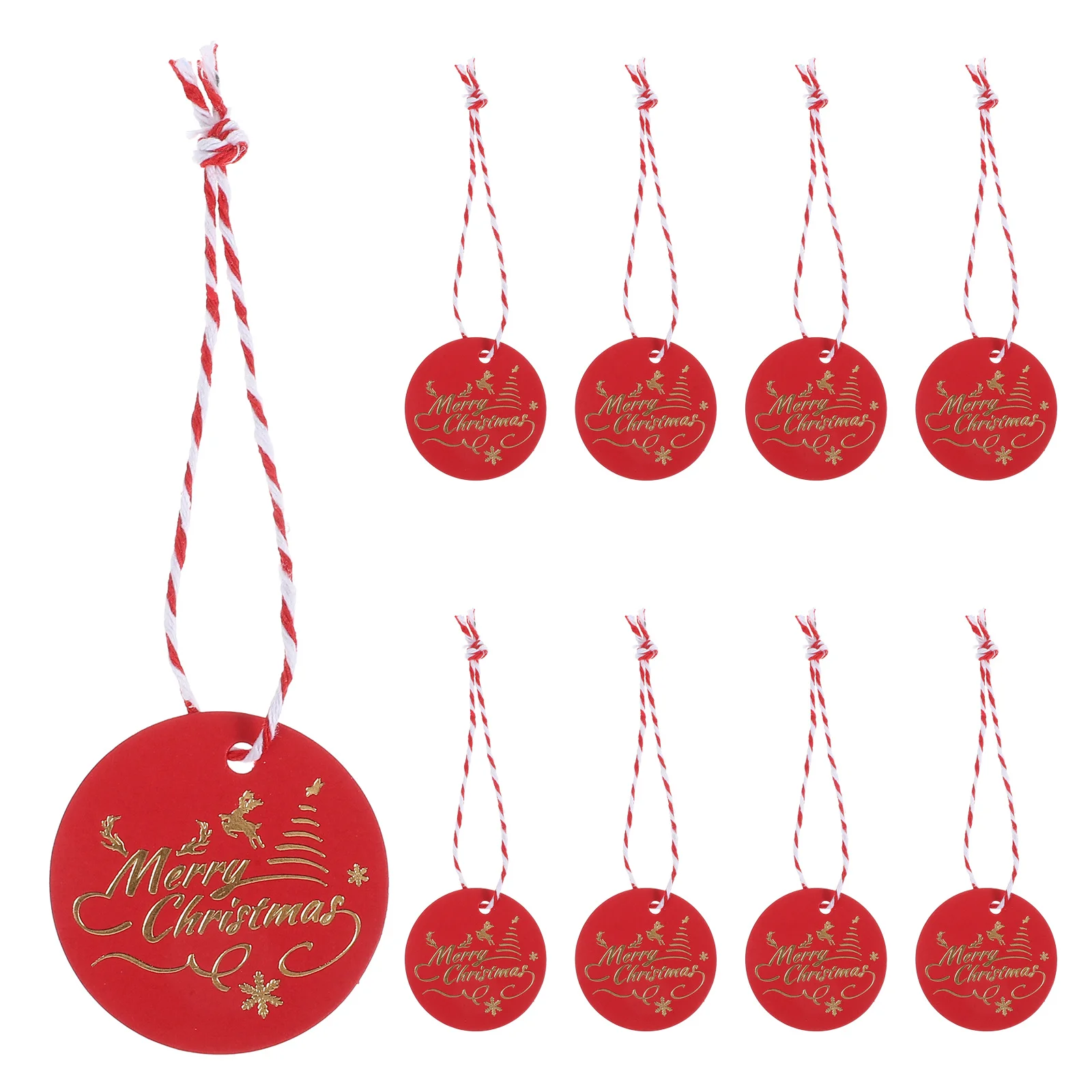 

100 Pcs Christmas Tags Gift Wrapping Decorative Sticker Decorations