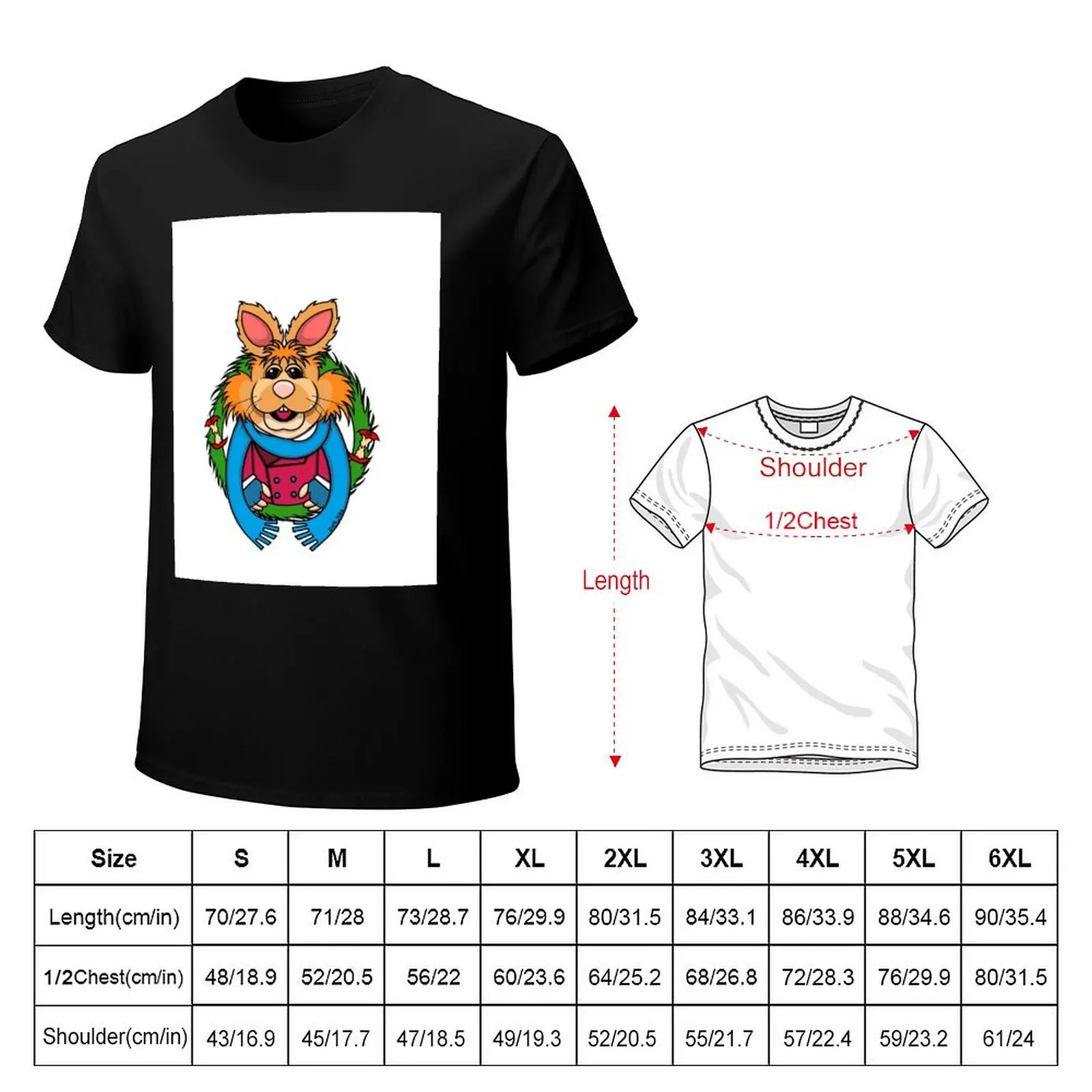 The Muppet Christmas Carol - Bean Bunny T-Shirt Fashion Simple Casual Tee Shirt
