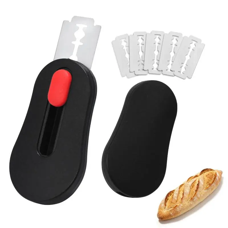 1Set Sourdough Bread Scoring Lame Bread Slashing Tool With 5Pcs Blades Bakers Dough Knife Household Kitchen Tools