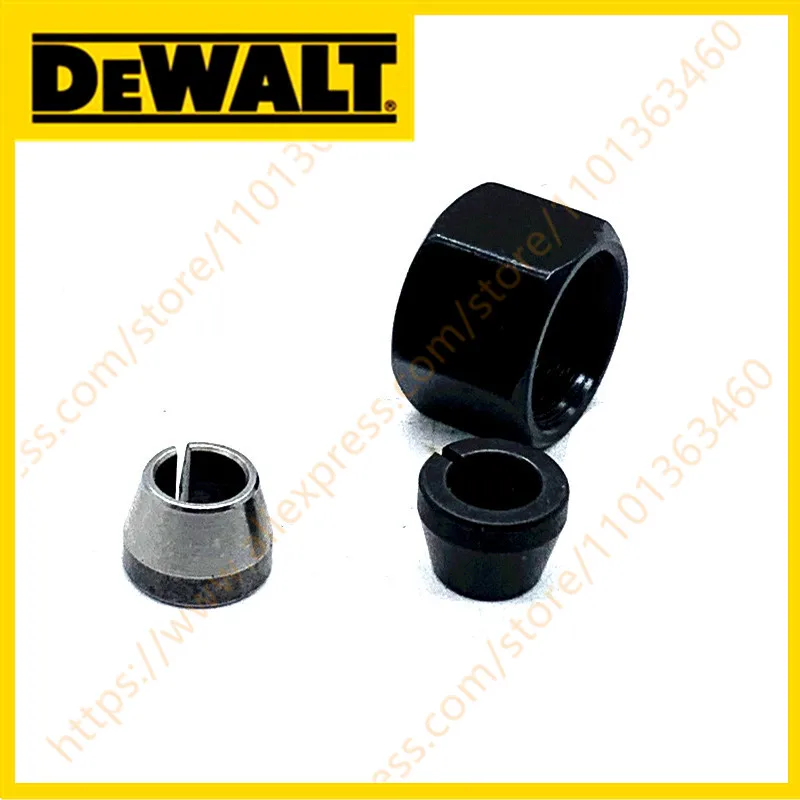6mm 6.35mm Collet Nut Cone FOR DEWALT DWE6000 Porter Cable PCE6430 PCE6435 N381502 N381503