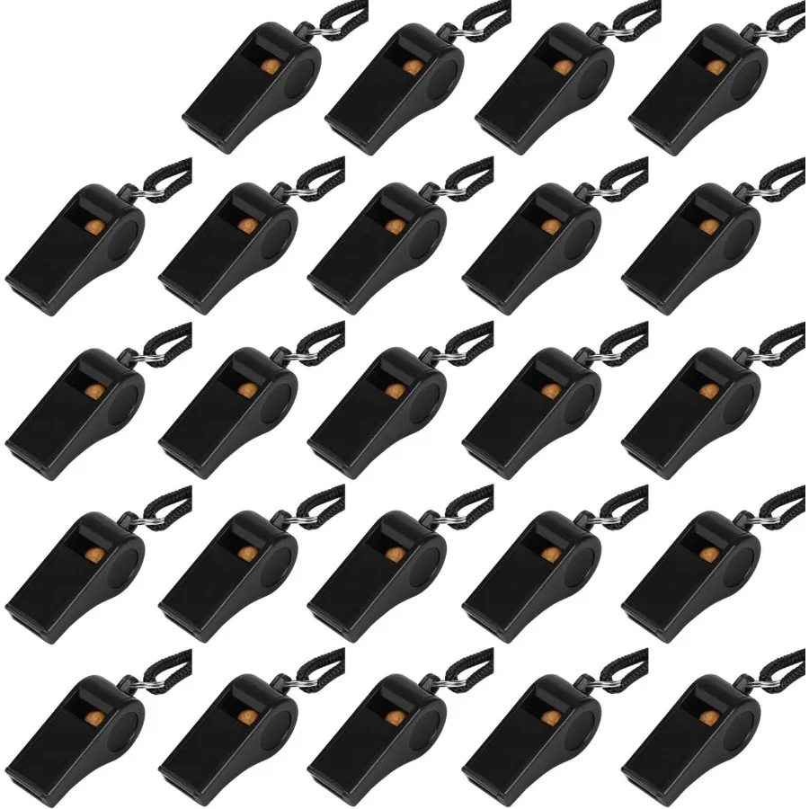 

Пластиковый свисток со шнурком. Громкие прозрачные черные свистки оптом отлично подходят для тренеров, судей и официантов.