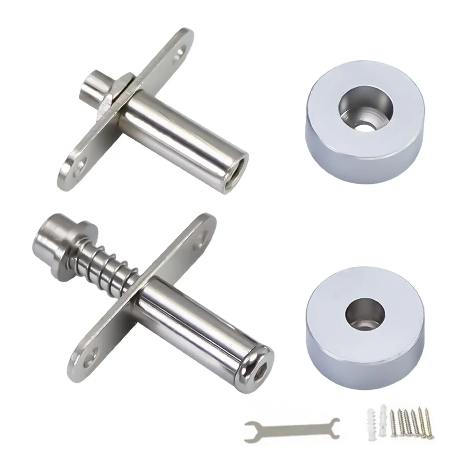 360 Degrees Conceal Pivot Hinge Set Heavy Duty Rotating Hardware Fitting for Wood Slats Grill Screen Partition for Home Office