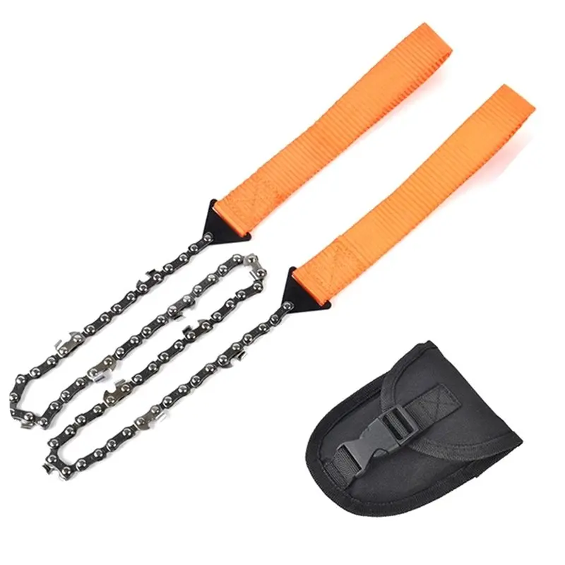 Lightweight Pocket Hand Tool Pouch Portable Survival Chain Saw Chainsaws Emergency Camping Hiking Outdoor Tool 1Pc