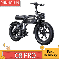 PHNHOLUN C8 Pro Electric Bike 1500W Motor 48V 20Ah Battery 20*4.0-inch Fat Tires E-Bike 60Km/h Max Speed 190km Range APP Control