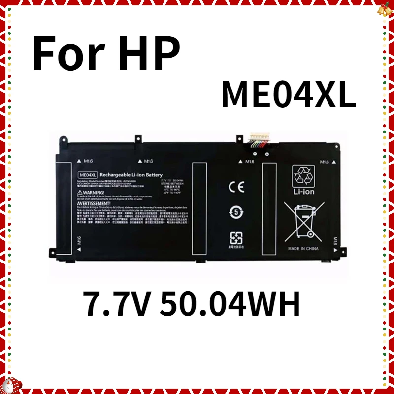 

New ME04XL 7.7V 50.04WH Laptop Battery For HP ELITE x2 1013 G3 HSTNN-IB8D 937519-1C1 937434-855 937519-171 Notebook