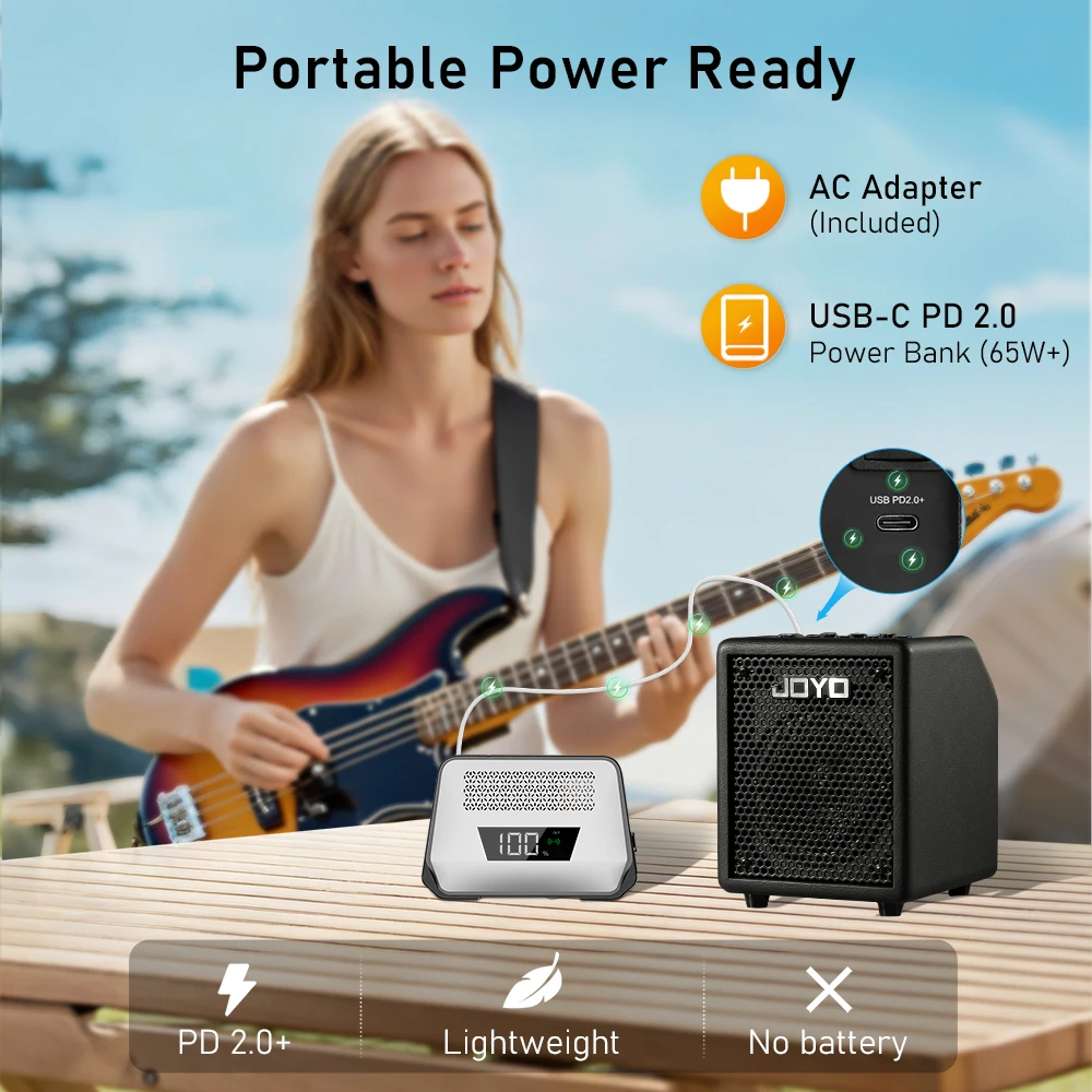 JOYO BA-30 VIBE CUBE 30Wベースアンプ Bluetooth 5.1+OTGオーディオ