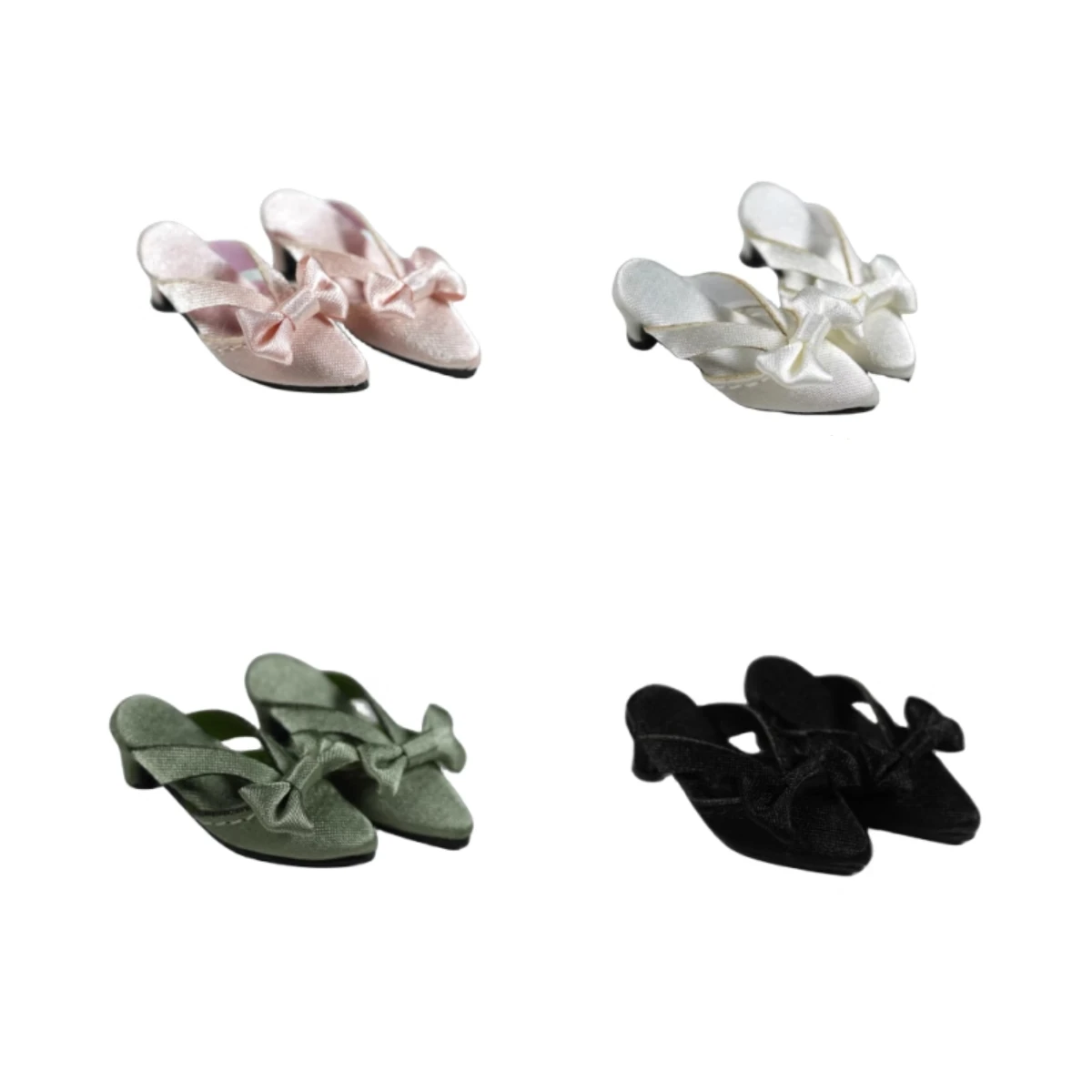 BJD doll shoes spot OB22 24 size silk sandals 4-color high heels