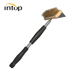 Kitchen Accessories Multi-specifications Pizza Oven Copper Brush Bristle 304 Stainless Steel Handle Household Cleaning Brush