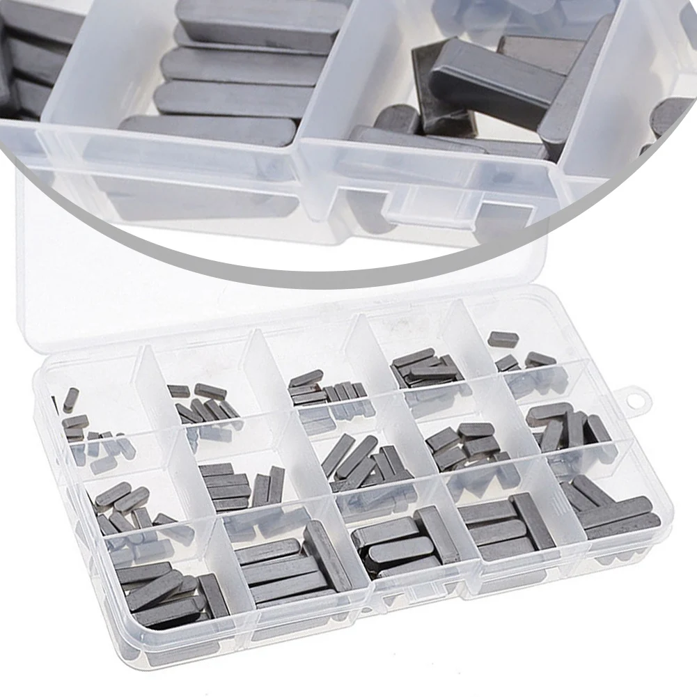 140PCS Key Spring Wedges Hubs Spring Shaft Spring Axle Wedges Assortment 3 / 4 / 5 / 6mm Motorcycle Standard Parts&Bearings