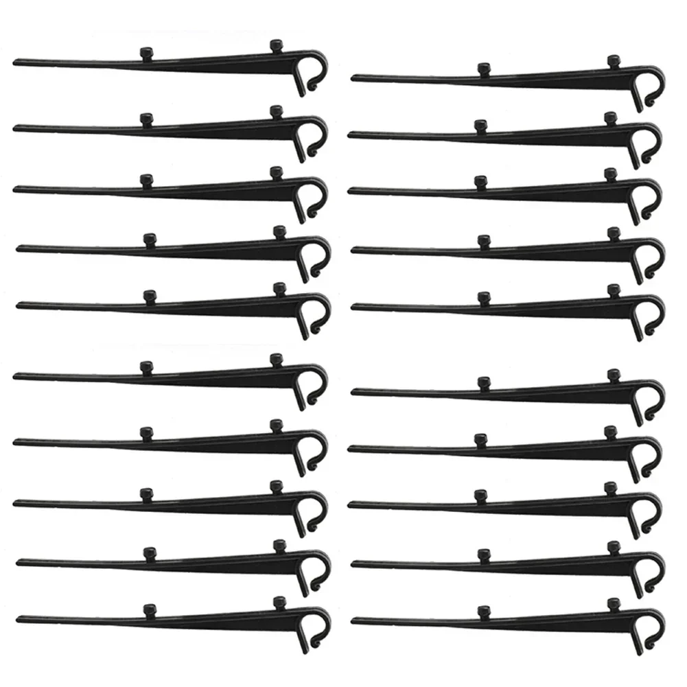Imagem -05 - Universal Calha Clipe Calha Escova Clipes Manter Limpo Calhas Plástico Dreno Guarda Malha Piso Unhas Ferramenta 20pc Preto