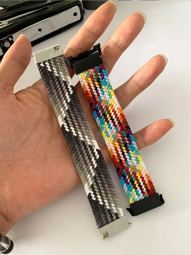 สายนาฬิกาผ้าแบบสปอร์ตสำหรับ Samsung Galaxy Watch 8 ขนาด 44 มม. 40 มม. สายถักแบบ Solo Loop สำหรับ Galaxy Watch 8 Classic ขนาด 46 มม. อุปกรณ์เสริมสายนาฬิกา