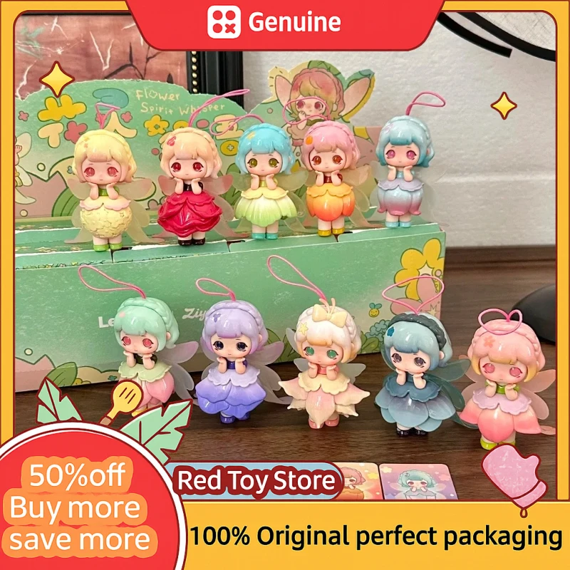 

Genuine Ziyuli V7 Flower Spirit Whisper Series Cute Blind Box Letsvan Design Garage Kit Desktop Decor Trendy Toy Gift For Girl