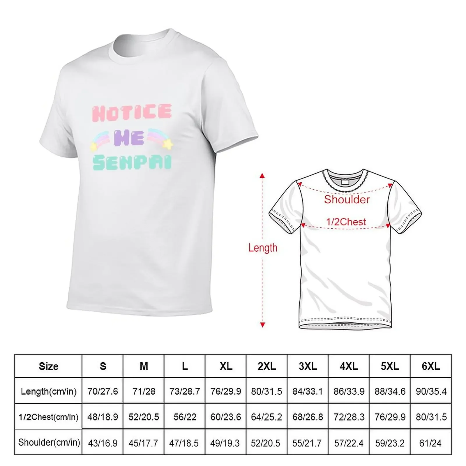 Notice me Senpai T-Shirt anime t shirts baggy shirts for a boy new edition shirts graphic tee men