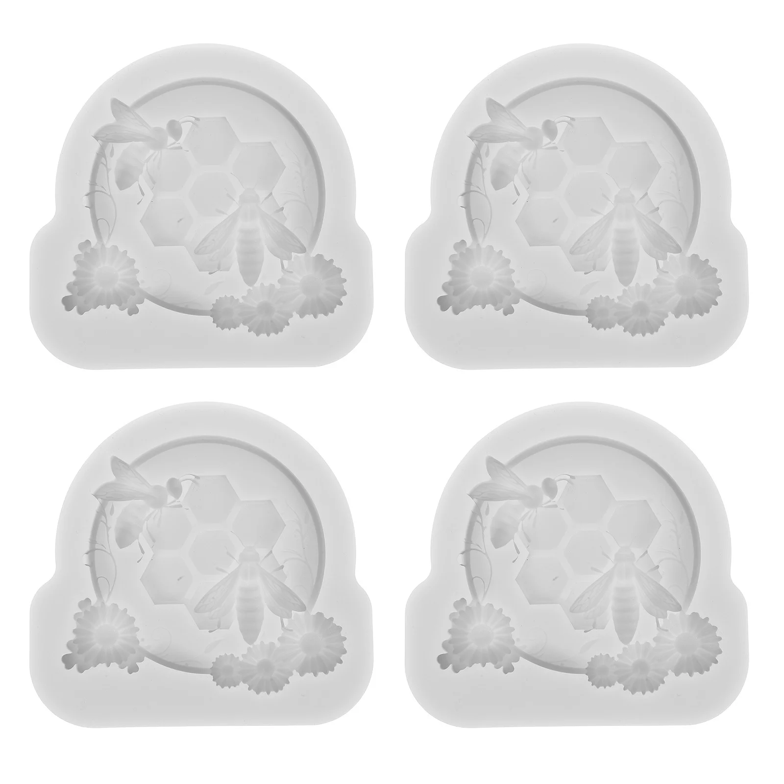 

4 шт. силиконовые формы для выпечки сотовые пчелы помадка торт цветочные формы посуда шоколадные конфеты