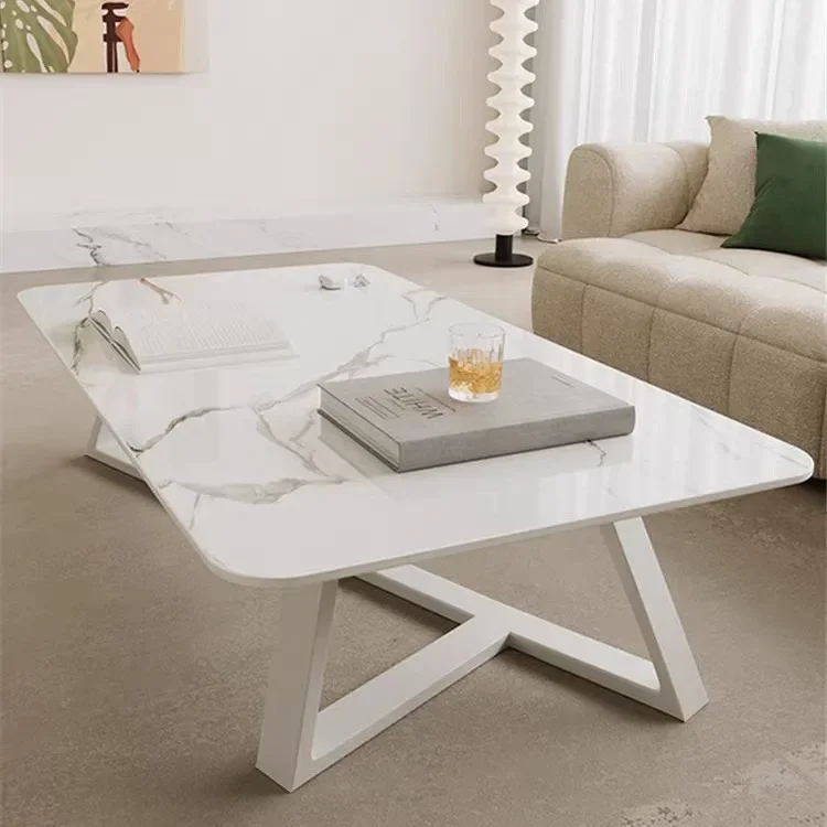 Household low table Modern balcony Square meeting table Commercial tea table Small apartment simple