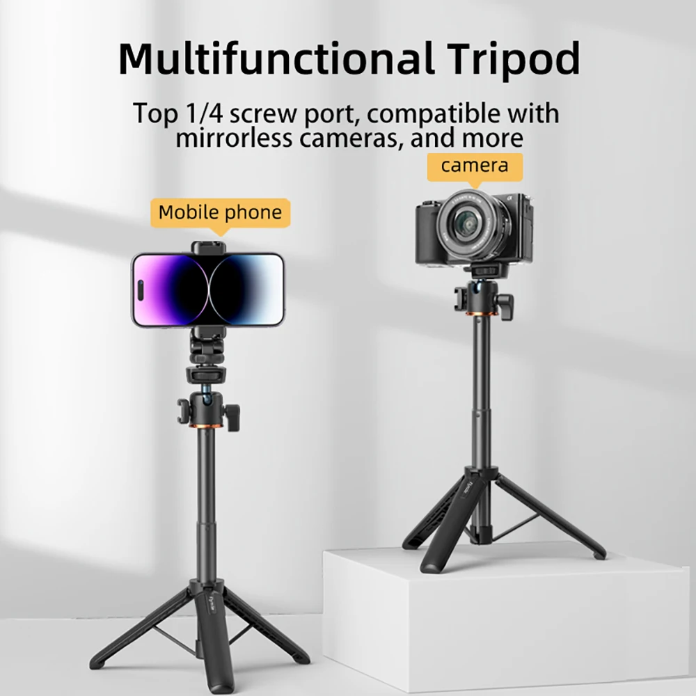 Flymile Statyw Selfie Stick do DJI OSMO Pocket 4/Pocket 3/Insta360 X5 Akcesoria do aparatów DSLR Regulowany wysuwany pręt — zdjęcie produktu 4