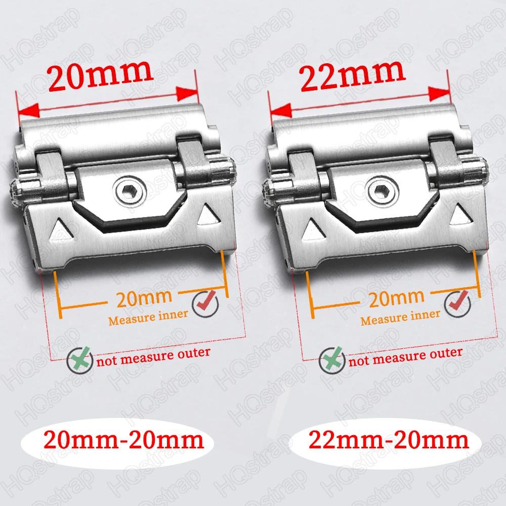 2pcs Adapter Stainless Steel Luxury for Huawei Watch Band Connector 20mm 22mm for Samsung Watch 4/5/6 Quick Release Accessories