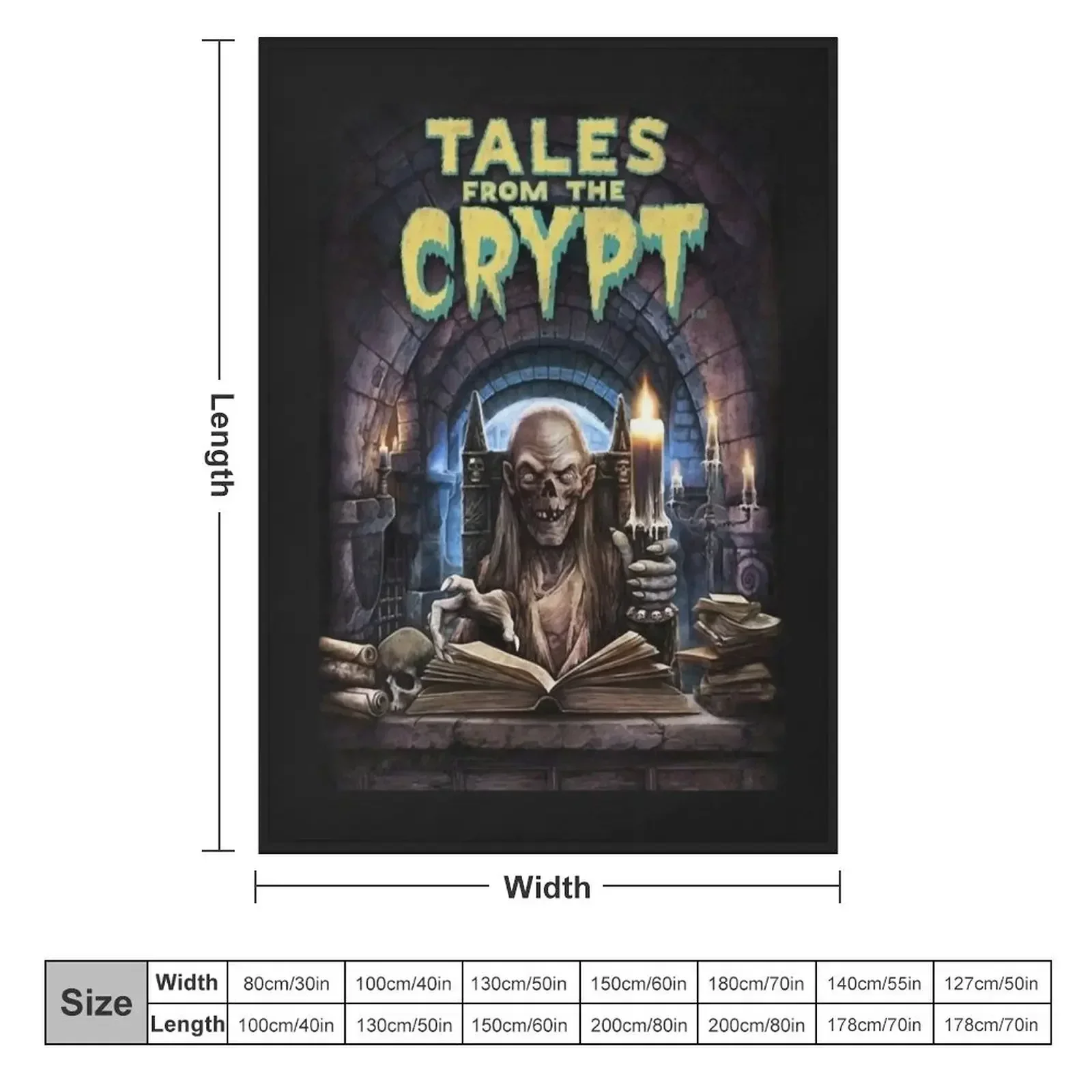 Tales From The Crypt Skull Classic T-Shirt Throw Blanket manga Sofas Blankets