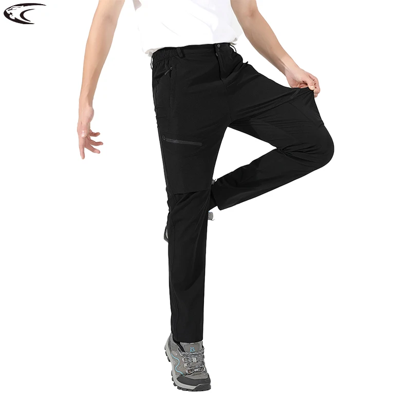 LNGXO мужские походные брюки полной длины из нейлона с молнией для кемпинга и активного отдыха, быстросохнущие LNGXO мужские походные брюки полной длины из нейлона с молнией для кемпинга и активного отдыха, быстросохнущие