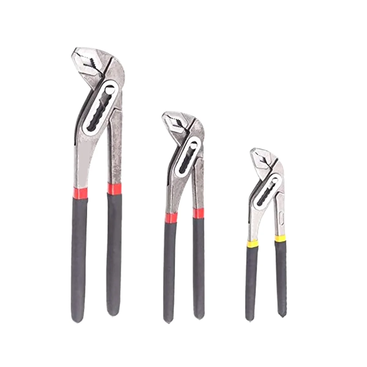 

3Pcs Water Pump Plier Set- 8/10/12In Adjustable Water Pump Pliers/Plumbing Pliers/Straight Jaw for Home Pipe Fit Repair