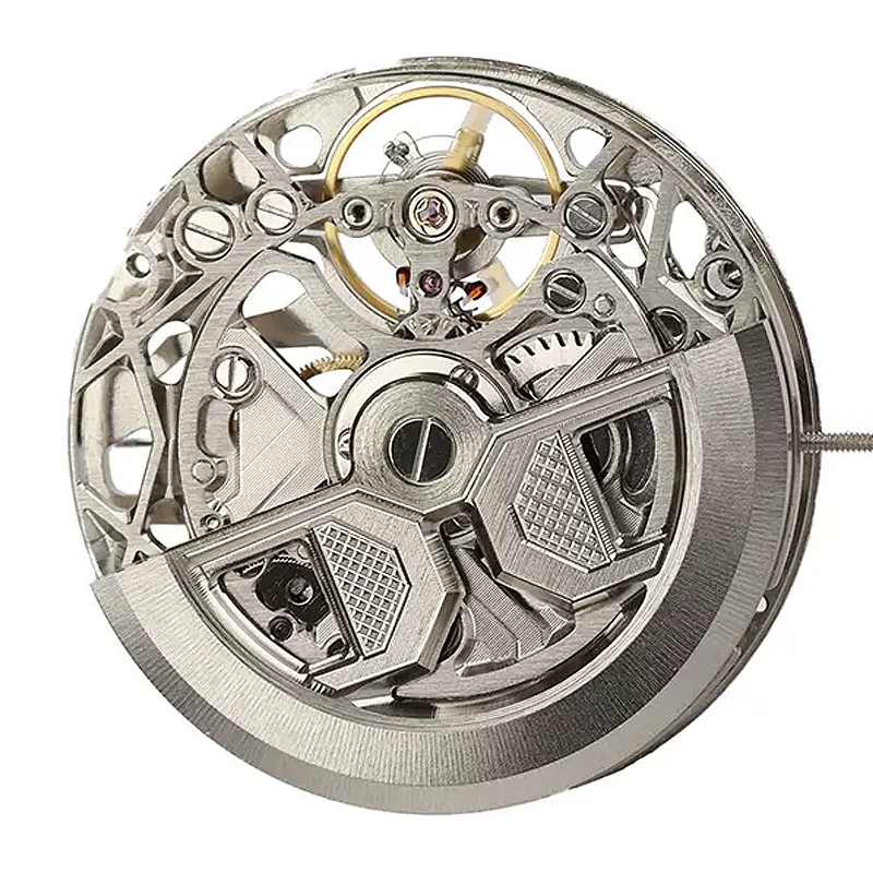 Hangzhou hollow carved flower front exposed swing fully automatic mechanical machine movement 1A05A