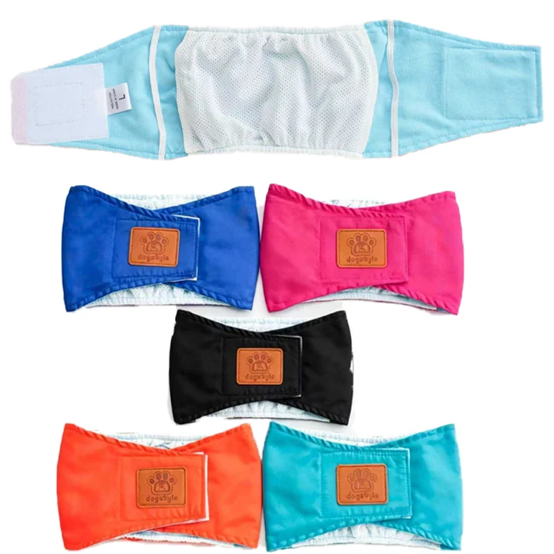 Reusable Breathable Male Dog Underwear Manners Belt Puppy Training Supplies Pet Cleaning Products for Puppies Small, Medium Dog - view 3