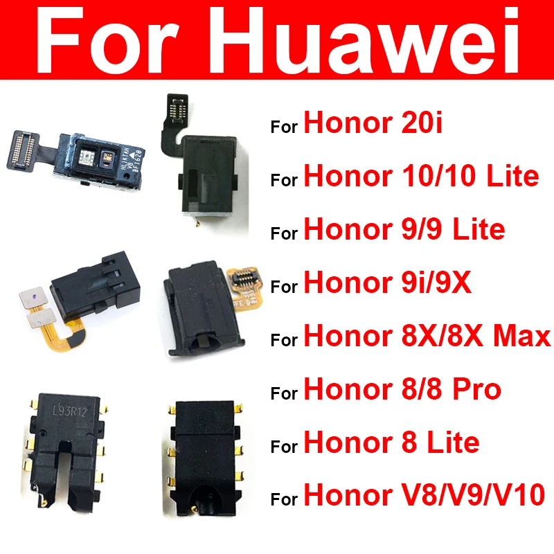 Audio Jack Flex Ribbon Cable For Huawei Honor 8 9 10 Lite 8Pro 20i 9i 9X 8X Max View V10 V9 V8 Headphone Earphone Port Parts