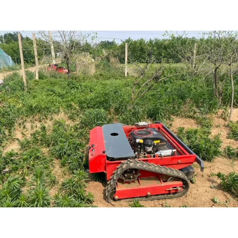Remote-controlled Track-type Lawn Mower for Orchards and Grass Trimming