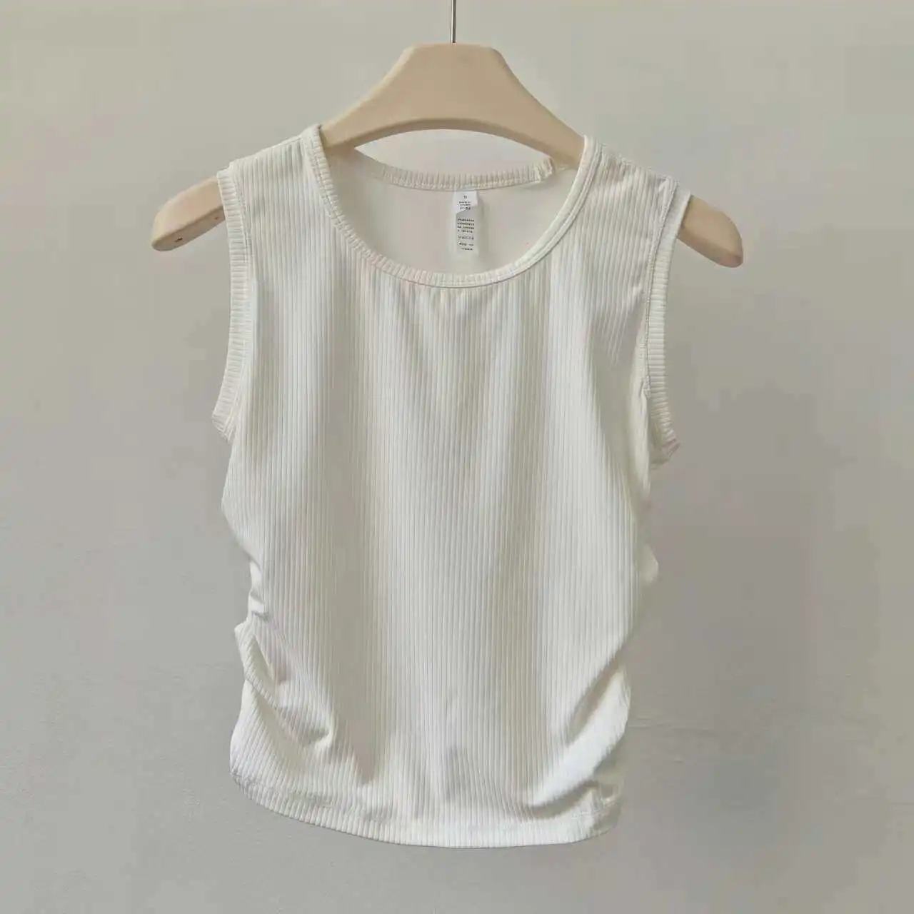 Damen Schlankmachendes Ärmelloses Yoga-Top Schnelltrocknendes Pilates Fitness-Training Sportbekleidung Top - T-Shirt im „Naked-Style“ – Detail 6