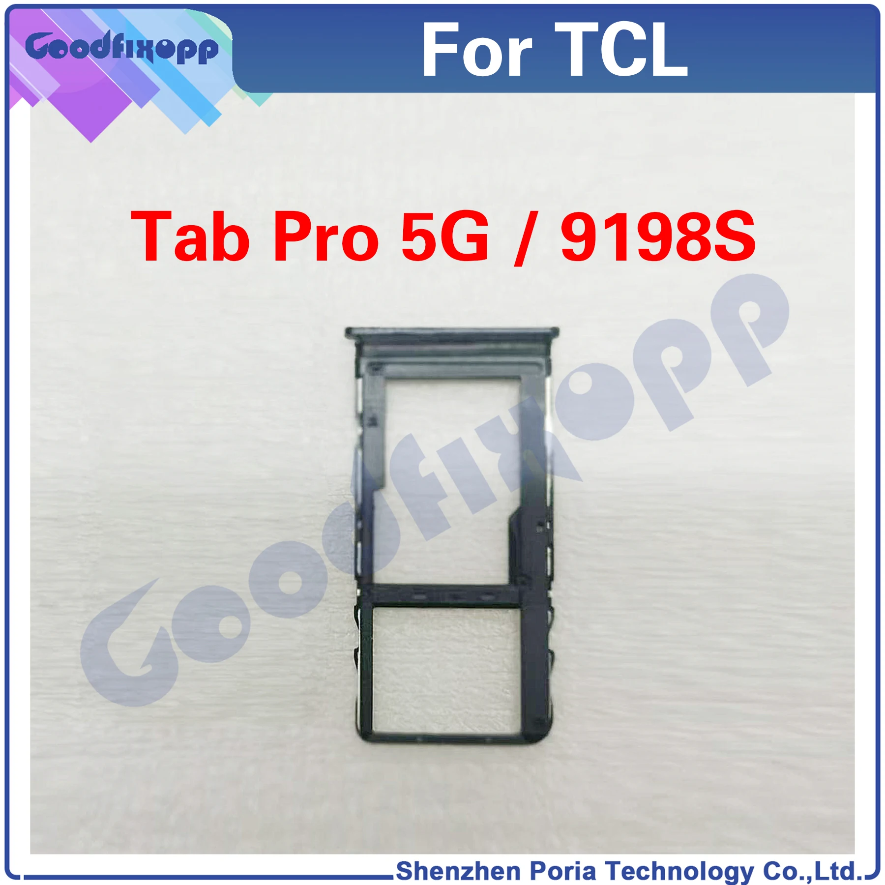 For TCL Tab Pro 5G 9198S 9198 SIM Card Tray Slot Holder Adapter Socket Parts Sim Tray Holder Repair Parts Replacement