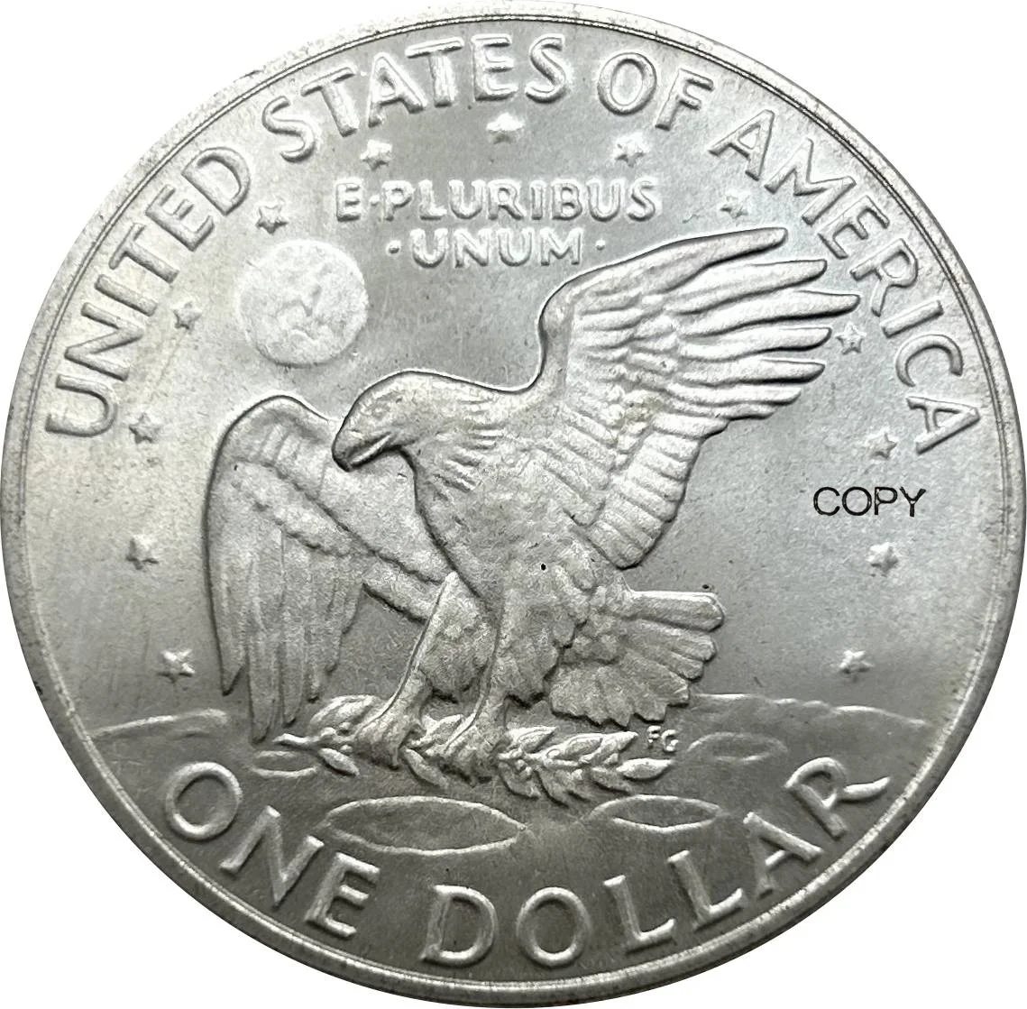 United States America 1971 S Liberty In God We Trust US 1 One Dollar President Eisenhower Cupronickel Silver Plated Copy Coin