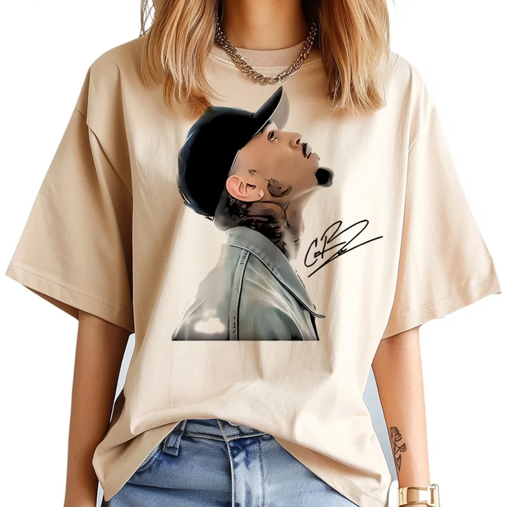 Chris Brown tshirt women kawaii emo cute t shirt baddie cheap korean fashion y2k harajuku