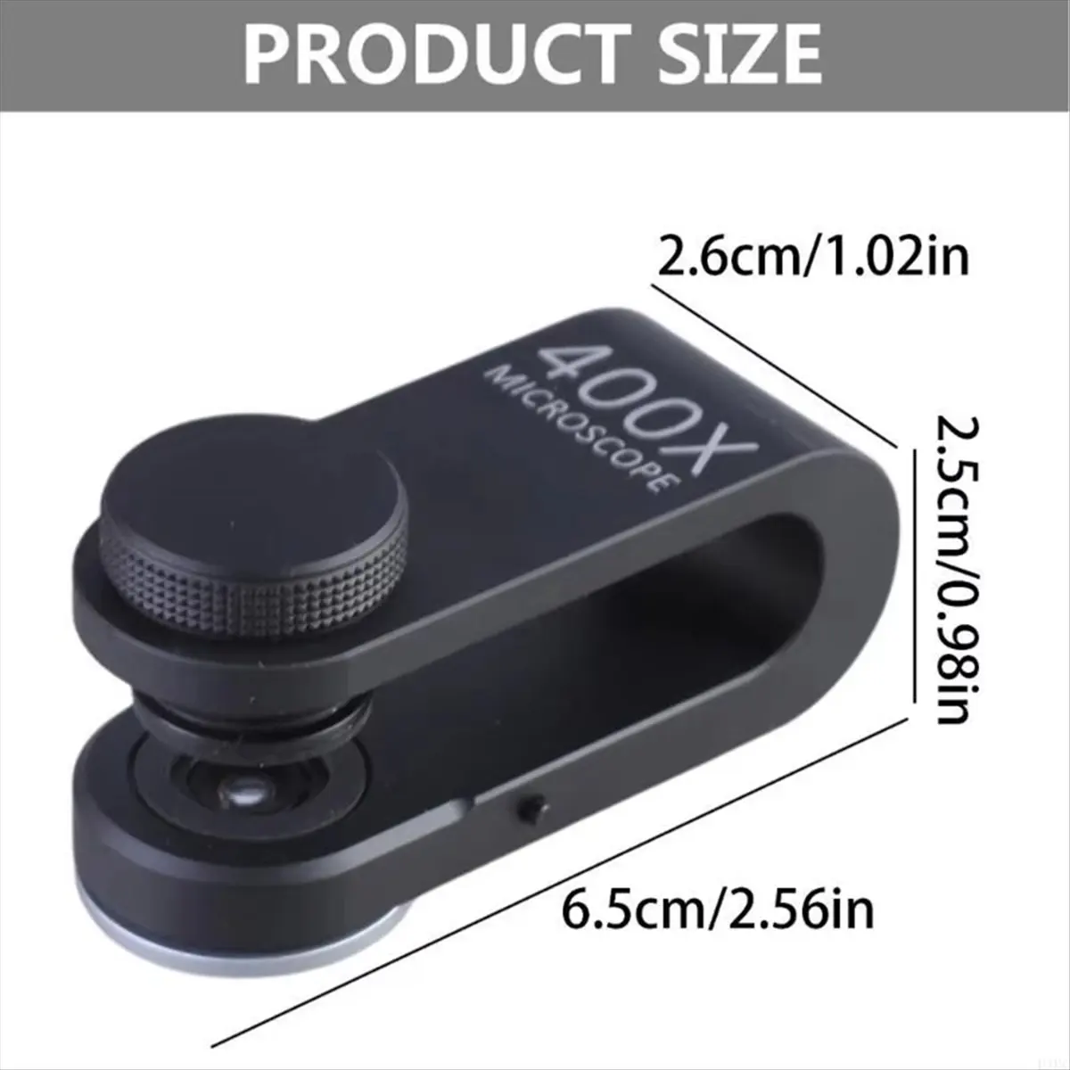 DT77 E1PC Microscope 400x Mini Microscope Built-in Battery for Smartphone Camera Magnifier LED Micro-Lens Microscope