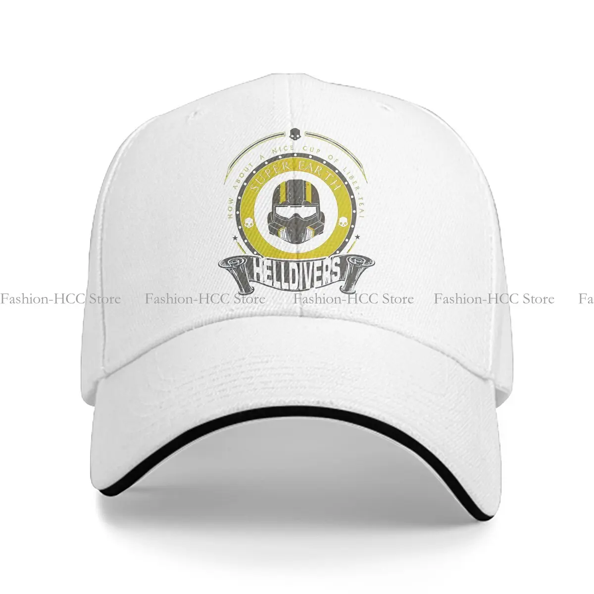 Washed Men's Baseball Cap Super Earth Trucker Snapback Caps Dad Hat Helldivers Game