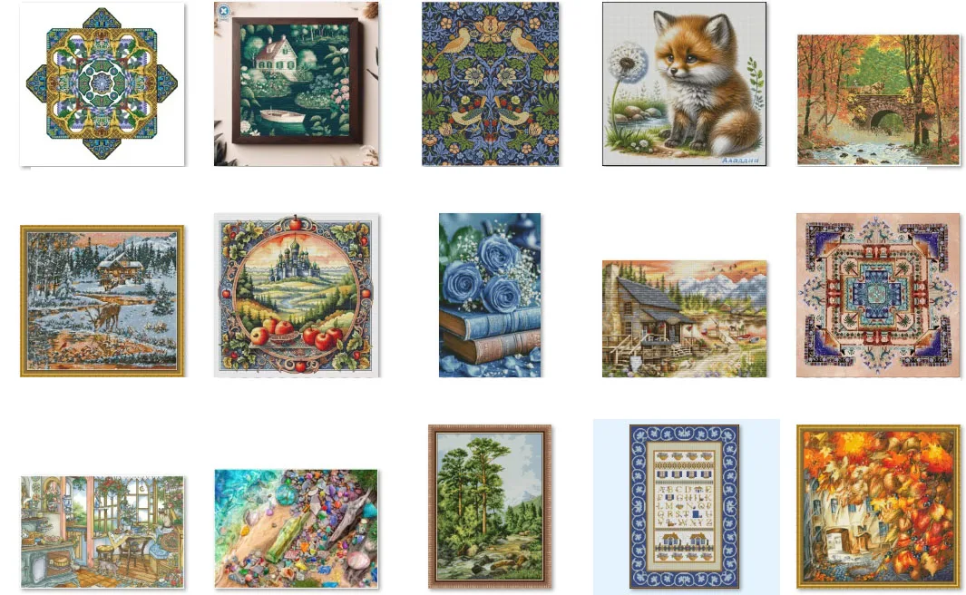 

Cross Stitch Set New DIY Cotton Stamp World Figures -Holy Land 61-63 Cross Stitch Kit Cross Stitch Kit