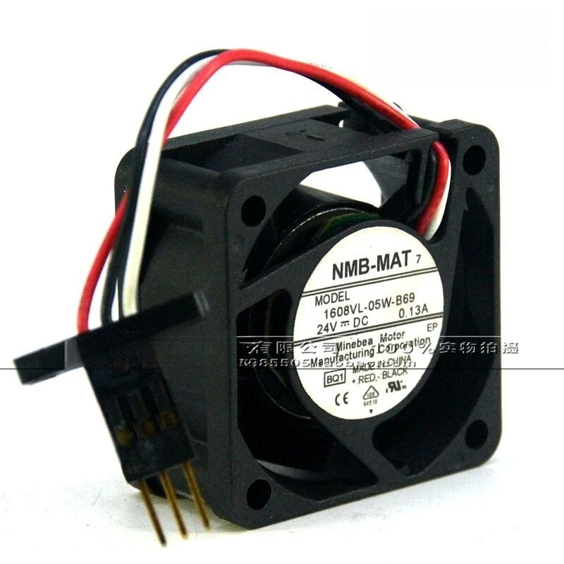 D 1PC FOR About NMB 1608VL-05W-B69 Waterproof Cooling fan DC24V 0.13A 3pin 40*40*20mm