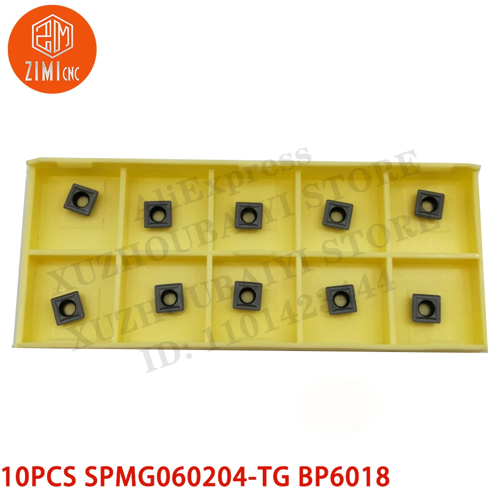 10 قطعة SPMG060204-TG BP6018 مثقاب SPMG CNC U إدراجات كربيد SPMG06 لـ SP 16-20 مم أدوات CNC مخرطة معدنية ميكانيكي أدوات القطع