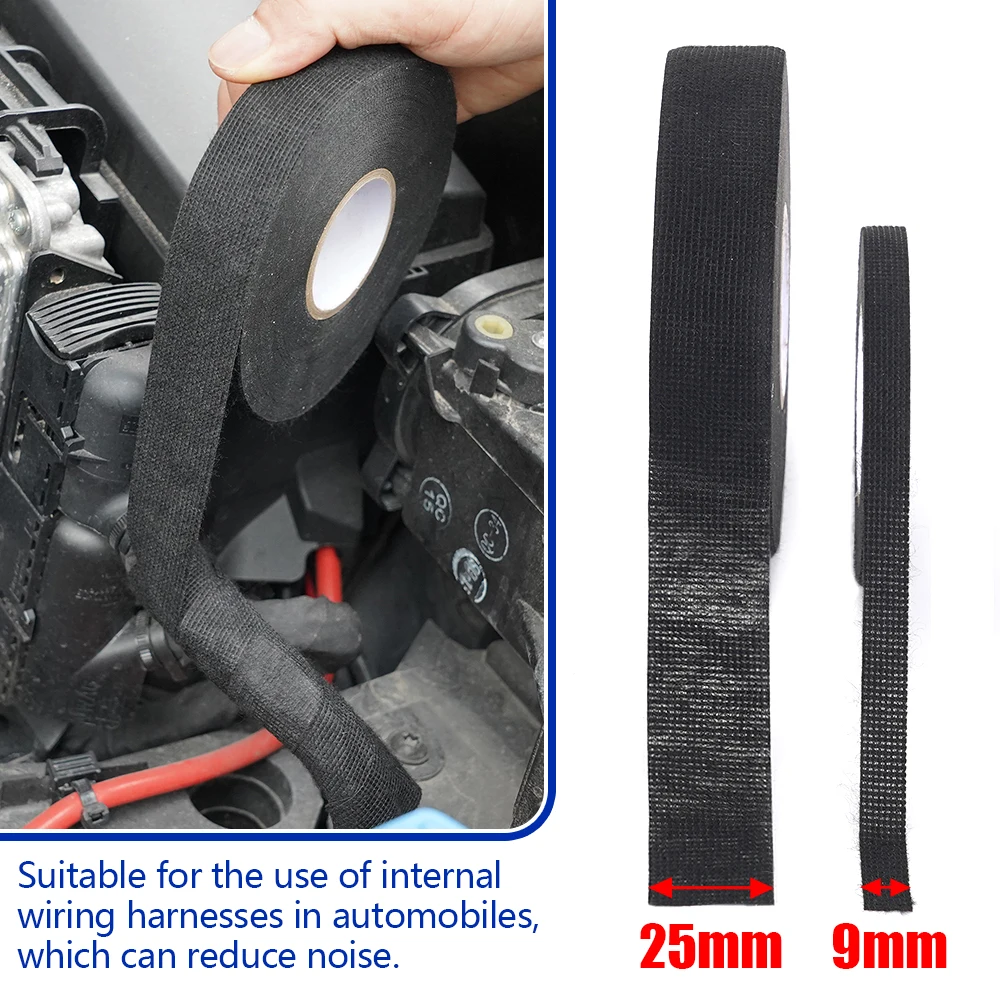 เทปไฟฟ้าทนความร้อนสายรัด Bundle ฉนวนกันความร้อนสายไฟอัตโนมัติผ้าห่อกันน้ํา CABLE Organizer เทปกาว