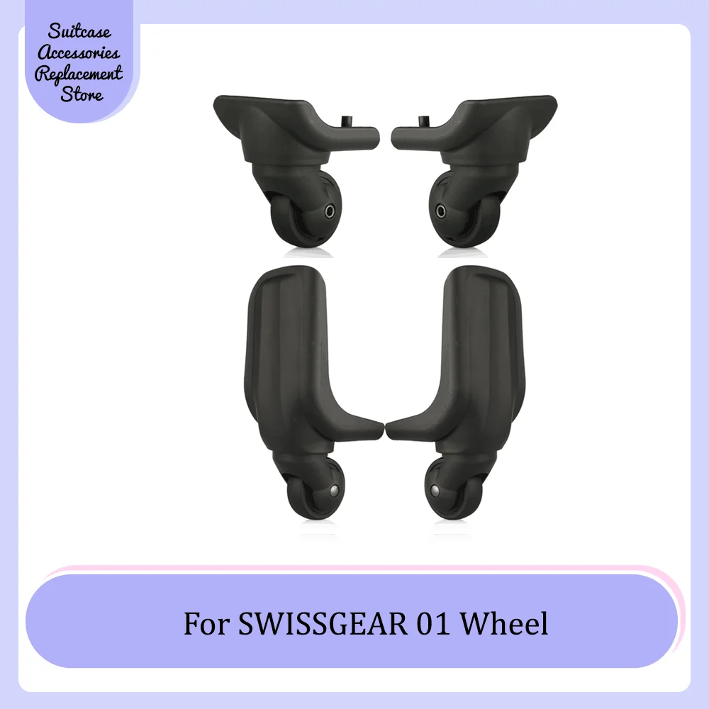 For SWISSGEAR 01 Universal Wheel Replacement Suitcase Smooth Silent Shock Absorbing Duarble Wheel Accessories Wheels