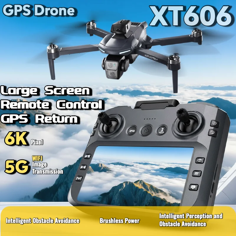 Best Deal XT606 MAX Drone GPS 4K UHD FPV Screen 360 Obstacle Avoidance Brushless Motor One Key Return Stable Flight Quadcopter - view 5