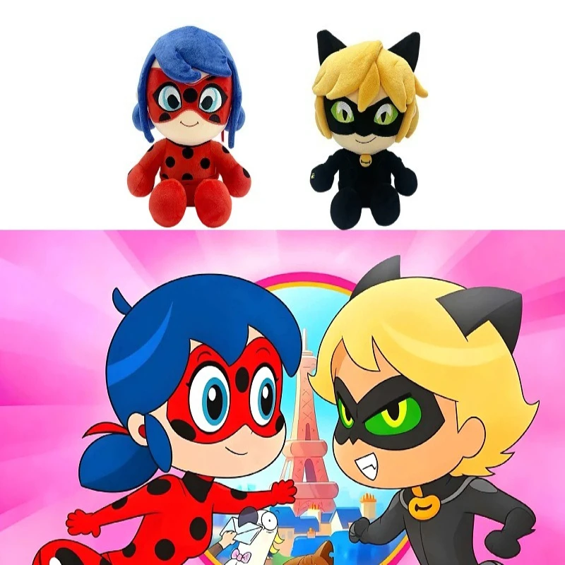

2026 New Ladybug Girl Plush Toy Cute Cartoon Character Plushie Soft Stuffed Animal Doll Collectible Gift for Kids Fans