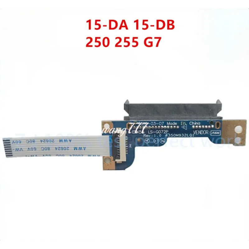 NEW Original For Hp 15-DA 15-DB 250 255 G7 HDD HARD DRIVE CONNECTOR CABLE BOARD LS-G072P 435OM932L01 8pin