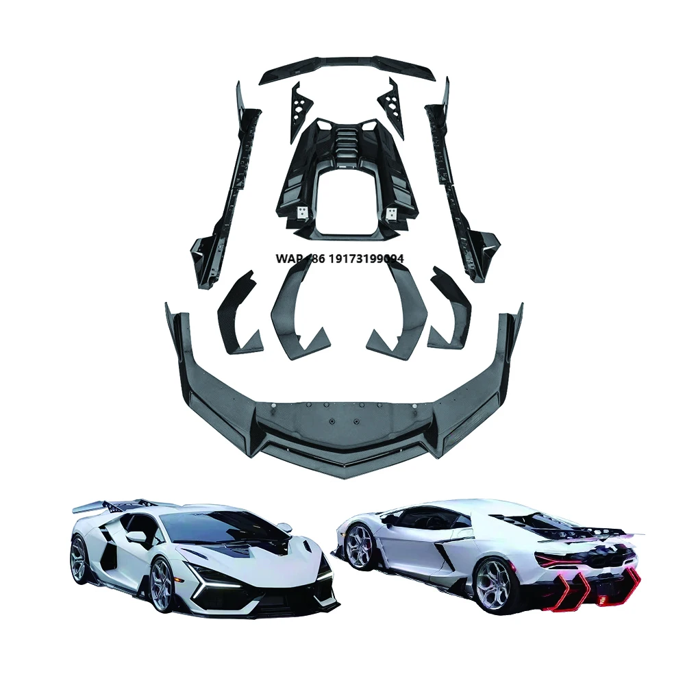 

For Revuelto 2023+ Full Dry Carbon Matte Finish Carbon Black Duke Style Complete Body Kit