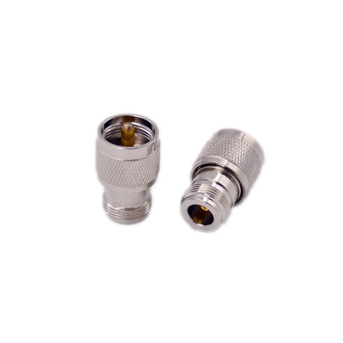 

2x Coaxial Cable Connector Adapter Copper N/J Female Type To PL259 U/J Male Jack RF Plug Adapters Accessory