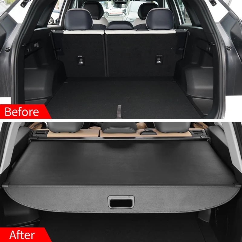 For Geely Atlas Boyue L 2022-23 Cargo Cover Trunk Retractable Parcel Rack Waterproof Shield Privacy Cargo Cover Auto accessories