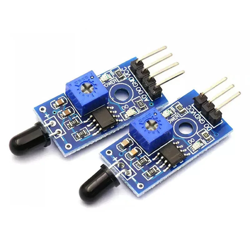 

1/2~200/500Pcs Flame Sensor Module Infrared Receiving Fire light Detection Fire Source Detection Module 3-Pin/4-Pin